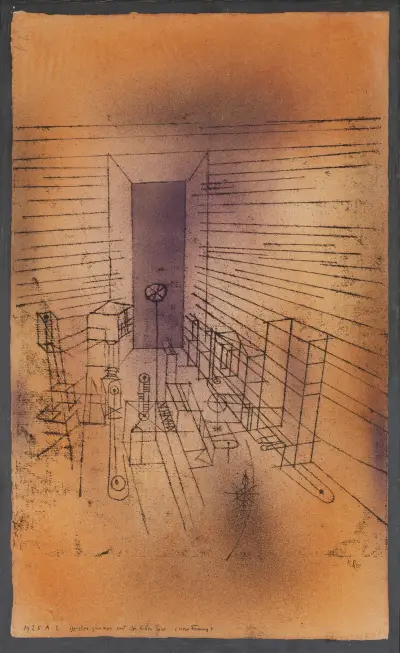 Ghost Chamber with the Tall Door av Paul Klee