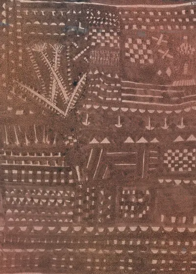 In the Manner of a Leather Tapestry av Paul Klee