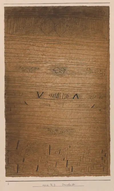 Inskription, Paul Klee