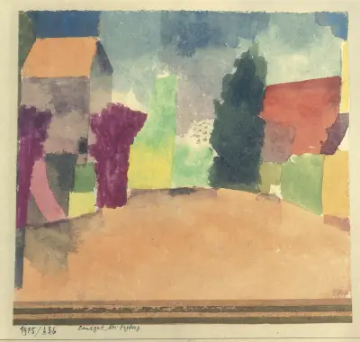 Dworek w pobliżu Fryburga, Paul Klee