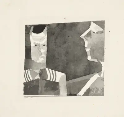 Portrait Sketch ‘Aunt and Nephew’ av Paul Klee