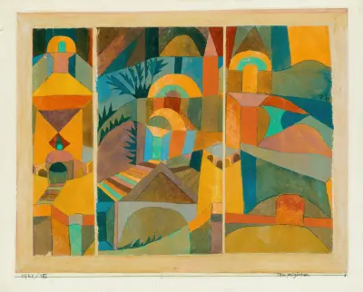 Temple Gardens av Paul Klee
