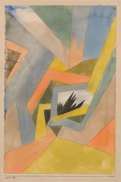 Představa jedlí, Paul Klee