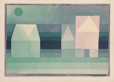 Three Houses av Paul Klee