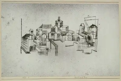 View of a Fortress av Paul Klee