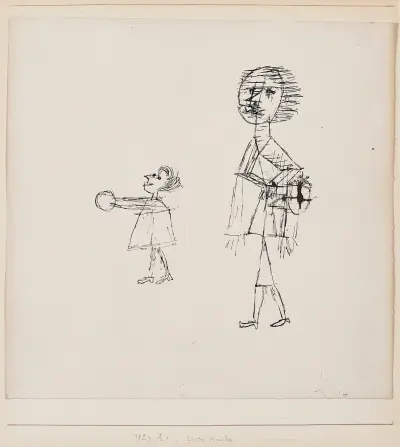 Zwei Kinder av Paul Klee