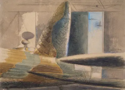 Bomber Lair – Egg and Fin, Paul Nash