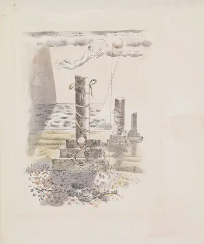Design for Urne Buriall – Sorrow, Paul Nash