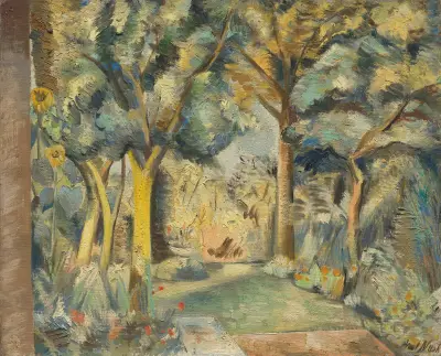 The Garden at Meadle, Paul Nash