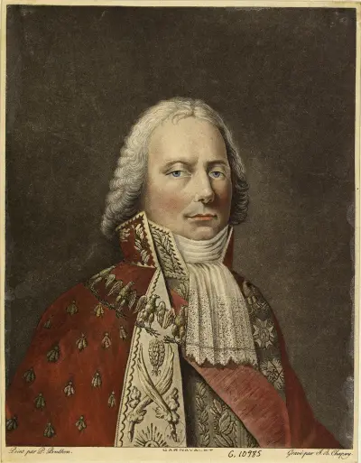 Charles-Maurice de Talleyrand-Périgord, kníže z Beneventa, ve šatě vicevelkého volitele, Pierre-Paul Prud'hon