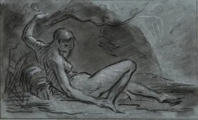 Ležící nahá mladá žena, Pierre-Paul Prud'hon