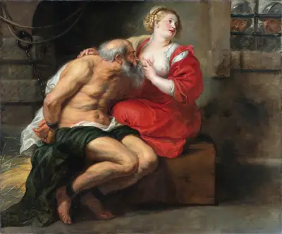 Cimon and Pero (Roman Charity) av Peter Paul Rubens