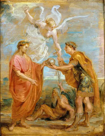 Constantius Appoints Constantine As His Successor av Peter Paul Rubens
