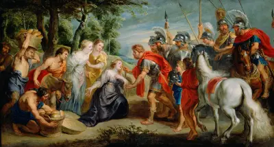 Dawid spotyka Abigail, Follower of Peter Paul Rubens