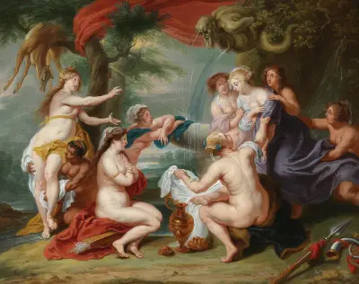 Diana odkrywa ciążę Kallisto, Follower of Peter Paul Rubens