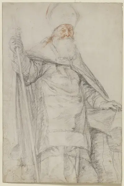 Ein Bischof in vollem Ornat av Peter Paul Rubens