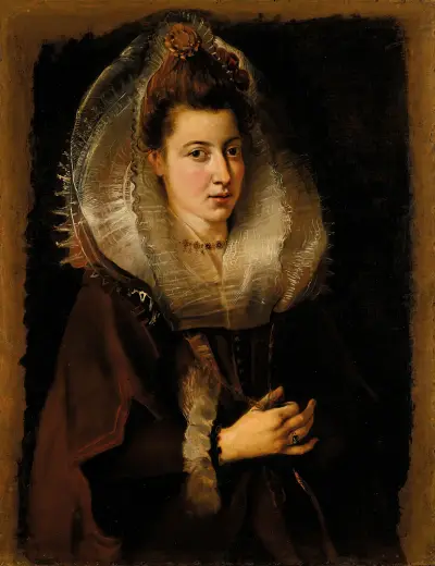 Portrait of a young woman – nr 1 av Peter Paul Rubens