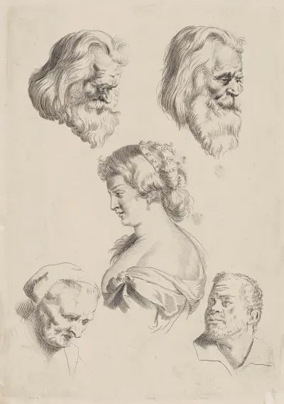 Studie der Köpfe – Nr. 2 von Peter Paul Rubens