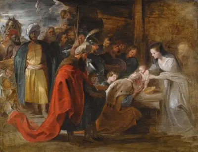 The Adoration Of The Magi – nr 1 av Peter Paul Rubens