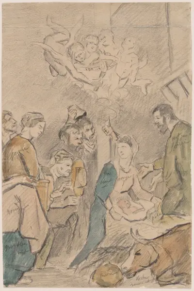The Adoration of the Shepherds – nr 1 av Peter Paul Rubens