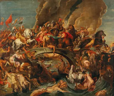 Walka Amazonek, Follower of Peter Paul Rubens