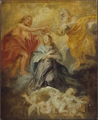 The Coronation of the Virgin av Peter Paul Rubens