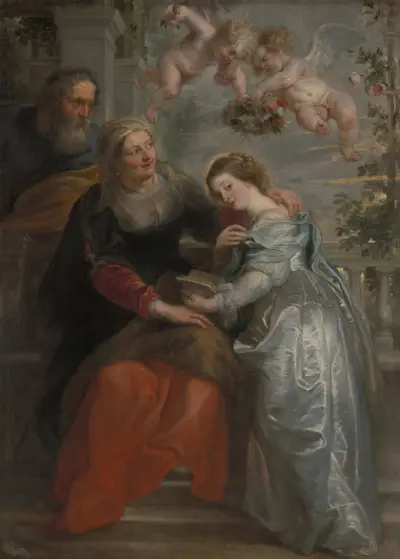 The Education of Mary, 1630 av Peter Paul Rubens