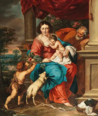 Święta Rodzina z małym Janem Chrzcicielem, Follower of Peter Paul Rubens
