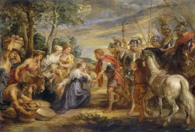 Die Begegnung von David und Abigail, 1630 von Peter Paul Rubens