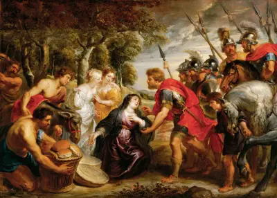 The Meeting of David and Abigail, 1625 av Peter Paul Rubens