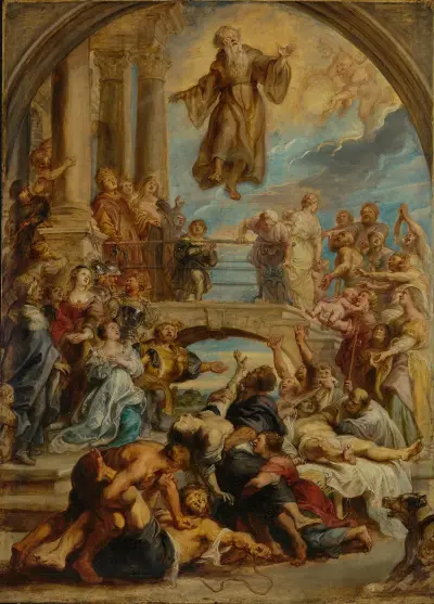 The Miracles of Saint Francis of Paola av Peter Paul Rubens