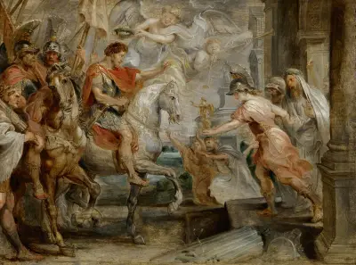 Triumphant Entry Of Constantine Into Rome av Peter Paul Rubens