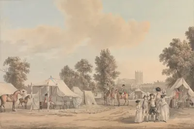 An Encampment in St. James Park av Paul Sandby