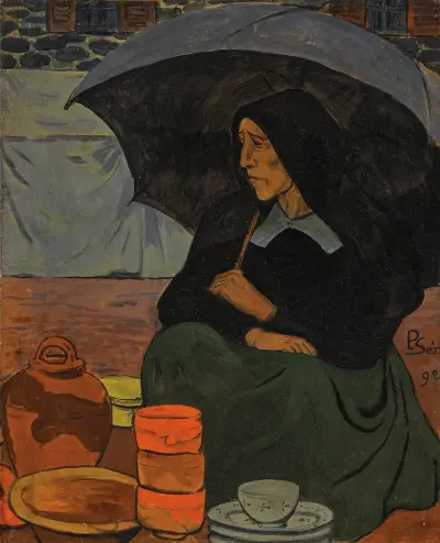 Marchande de poterie au parapluie, Paul Sérusier