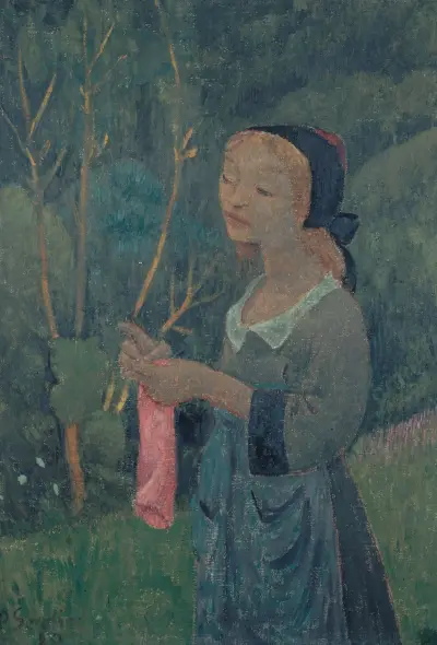 Tricoteuse au bas rose, Paul Sérusier