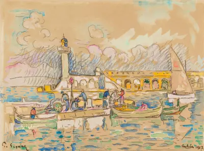 Antibes av Paul Signac