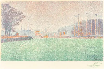 At Flushing (A Flessingue) av Paul Signac