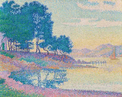 Calanque des Canoubiers (Pointe de Bamer), Saint-Tropez av Paul Signac