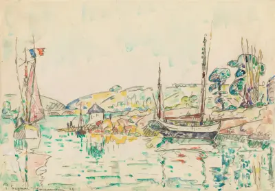 Concarneau, 1925 av Paul Signac