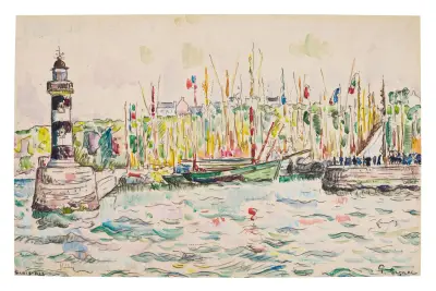 Groix, le phare av Paul Signac
