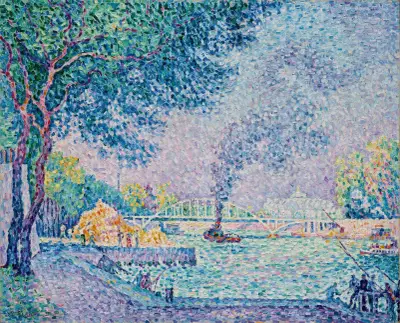 La Passerelle Debilly av Paul Signac