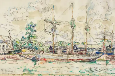 Paimpol, 1929 av Paul Signac