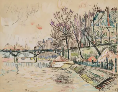Paryż, Pont des Arts, 1927, Paul Signac