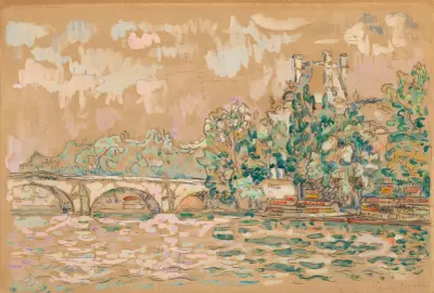 Paryż, Pont-Royal, 1925, Paul Signac
