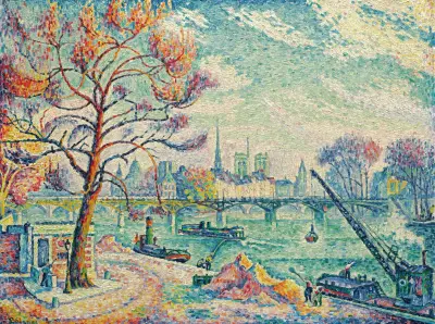 Pont Des Arts (Paris) av Paul Signac