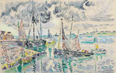 Port-Louis, 1921 av Paul Signac