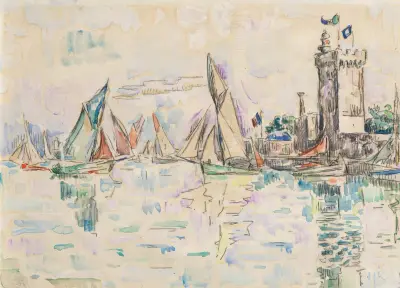 Sables d’Olonne, la tour d’Arundel av Paul Signac
