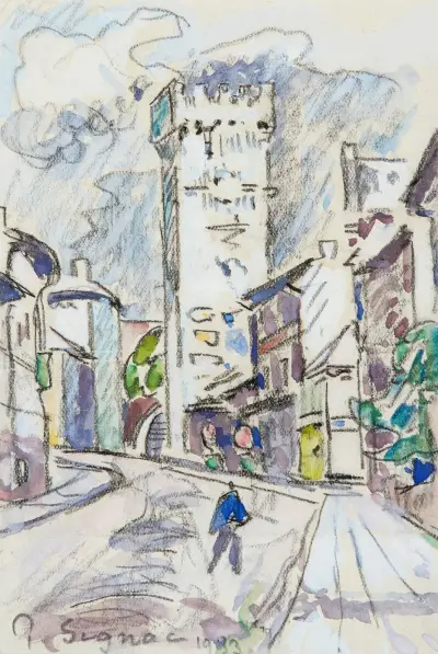 Viviers, 1933 – nr 2 av Paul Signac