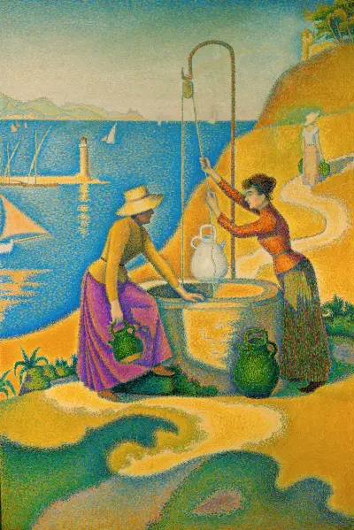Women at the Well av Paul Signac