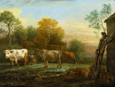 Cattle in a Meadow von Paulus Potter